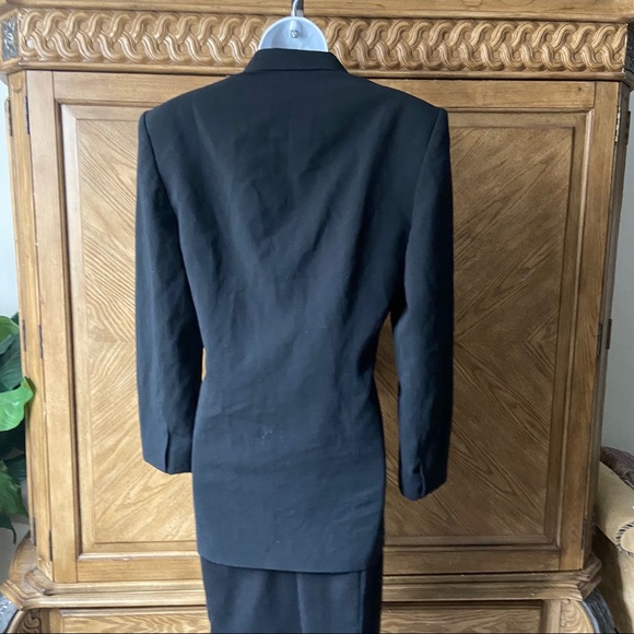 Emozioni black wool blend boyfriend style blazer - Picture 4 of 4